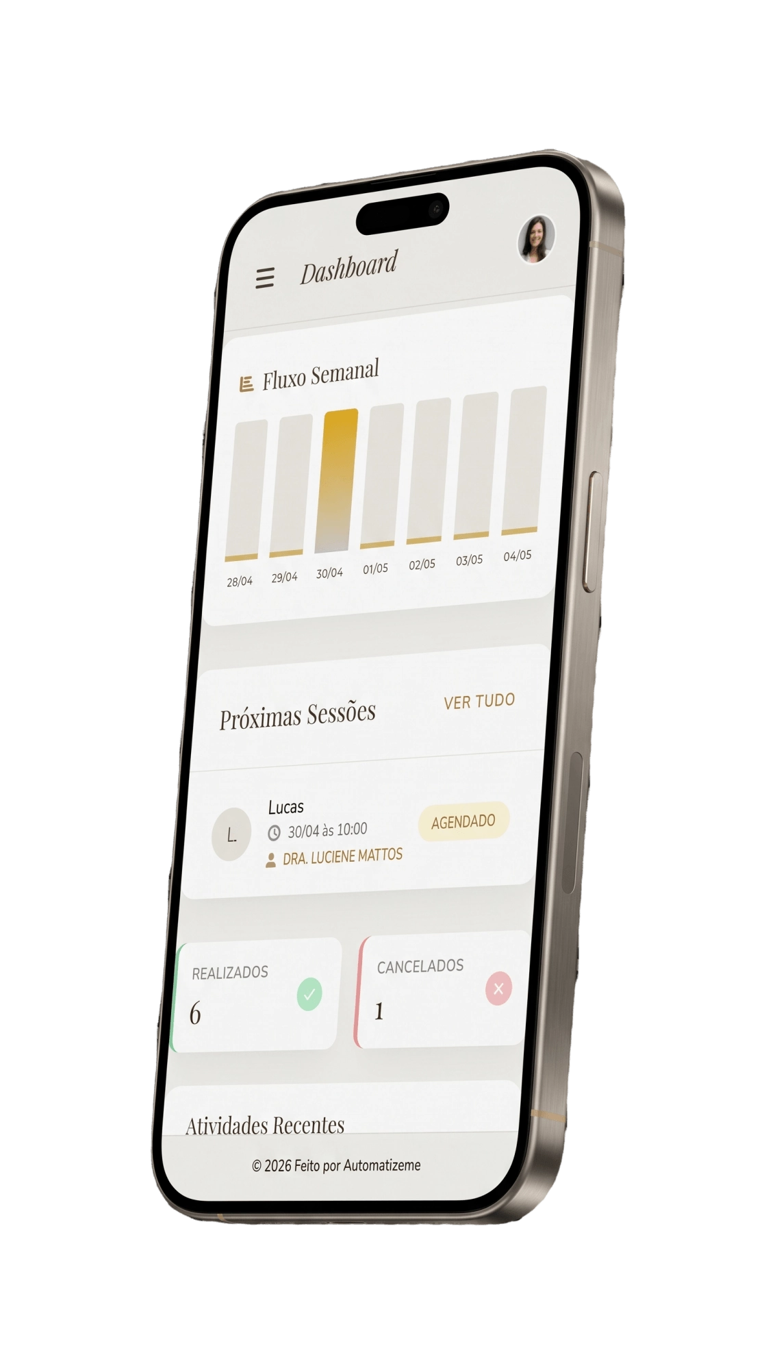 Dashboard CRM Mobile